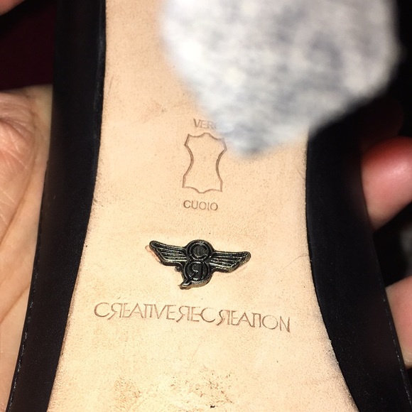 CREATIVE RECREATION MADE IN ITALY REAL LEATHER PLATFORM ANKLE T STRAP SIZE 9 - Picture 10 of 12